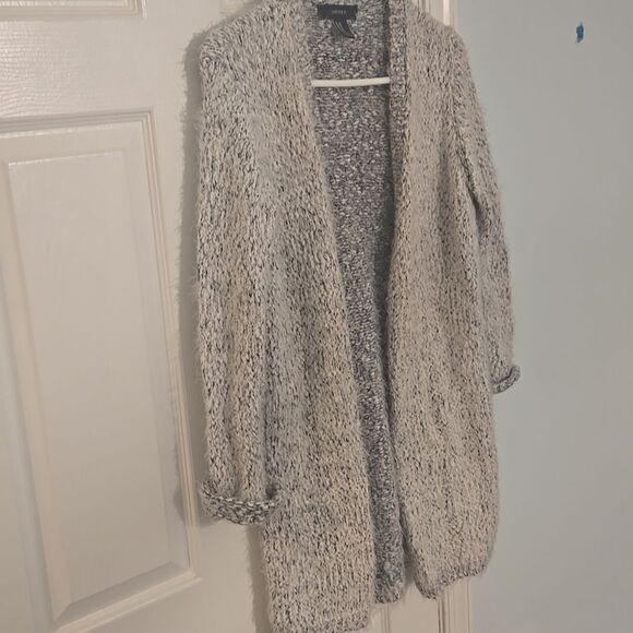 Forever 21 Gray Open Front Cardigan - Picture 4 of 7